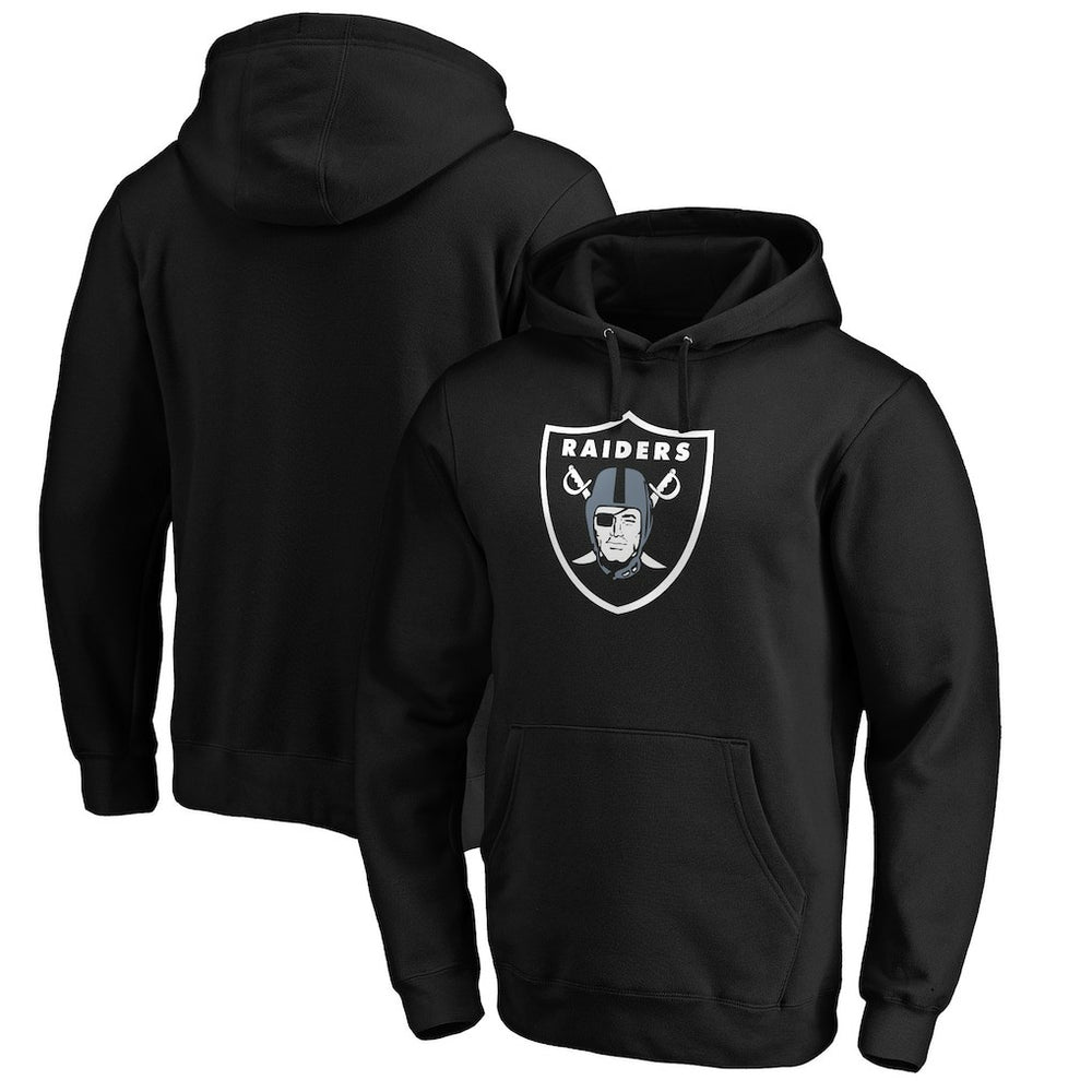 NFL Las Vegas Raiders Primary Logo Fitted Pullover Hoodie