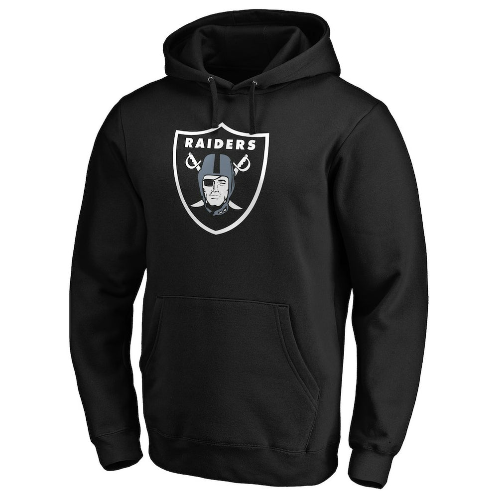 NFL Las Vegas Raiders Primary Logo Fitted Pullover Hoodie