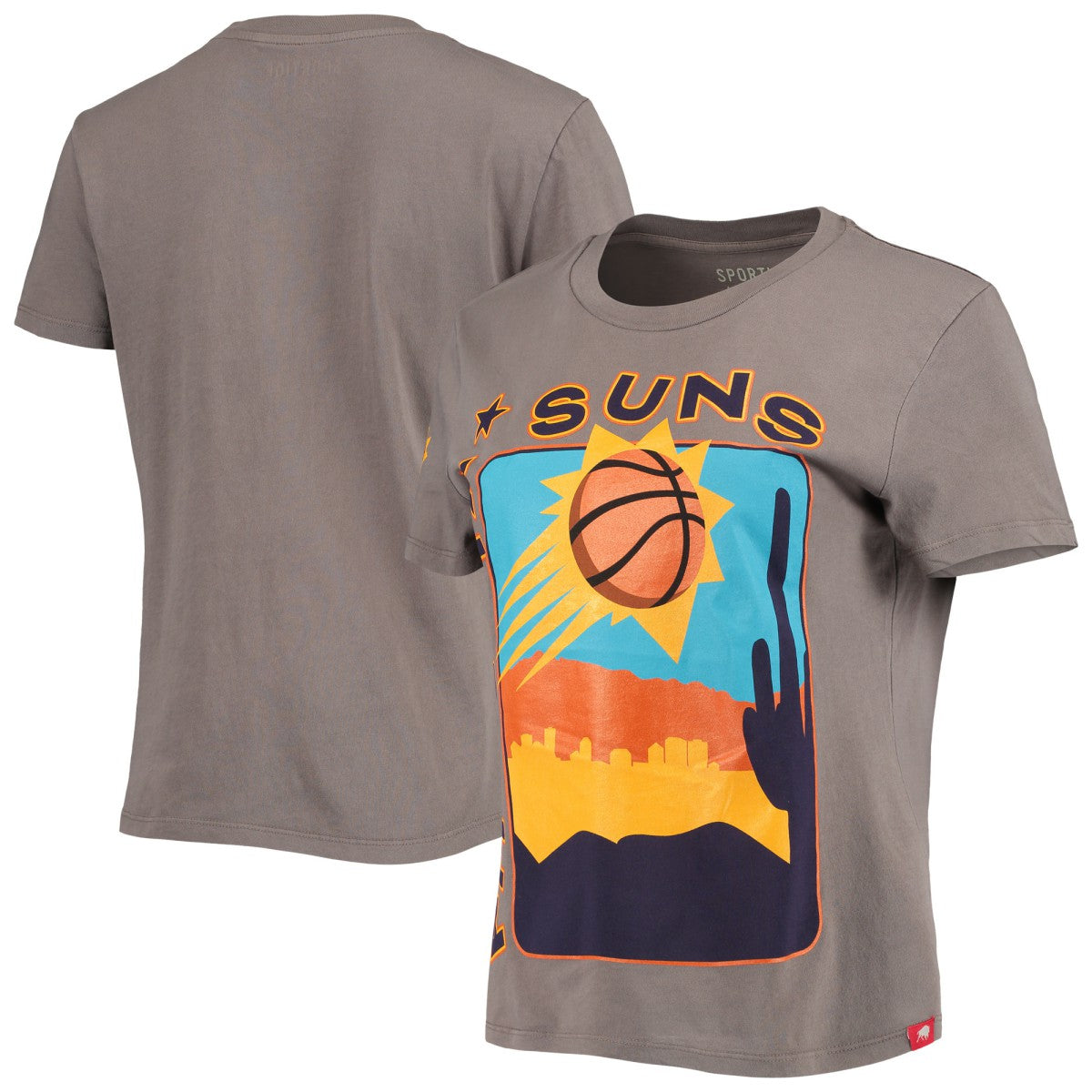 Phoenix Suns Sportiqe Women's Street Capsule Arcadia T-Shirt - Charcoal on sale