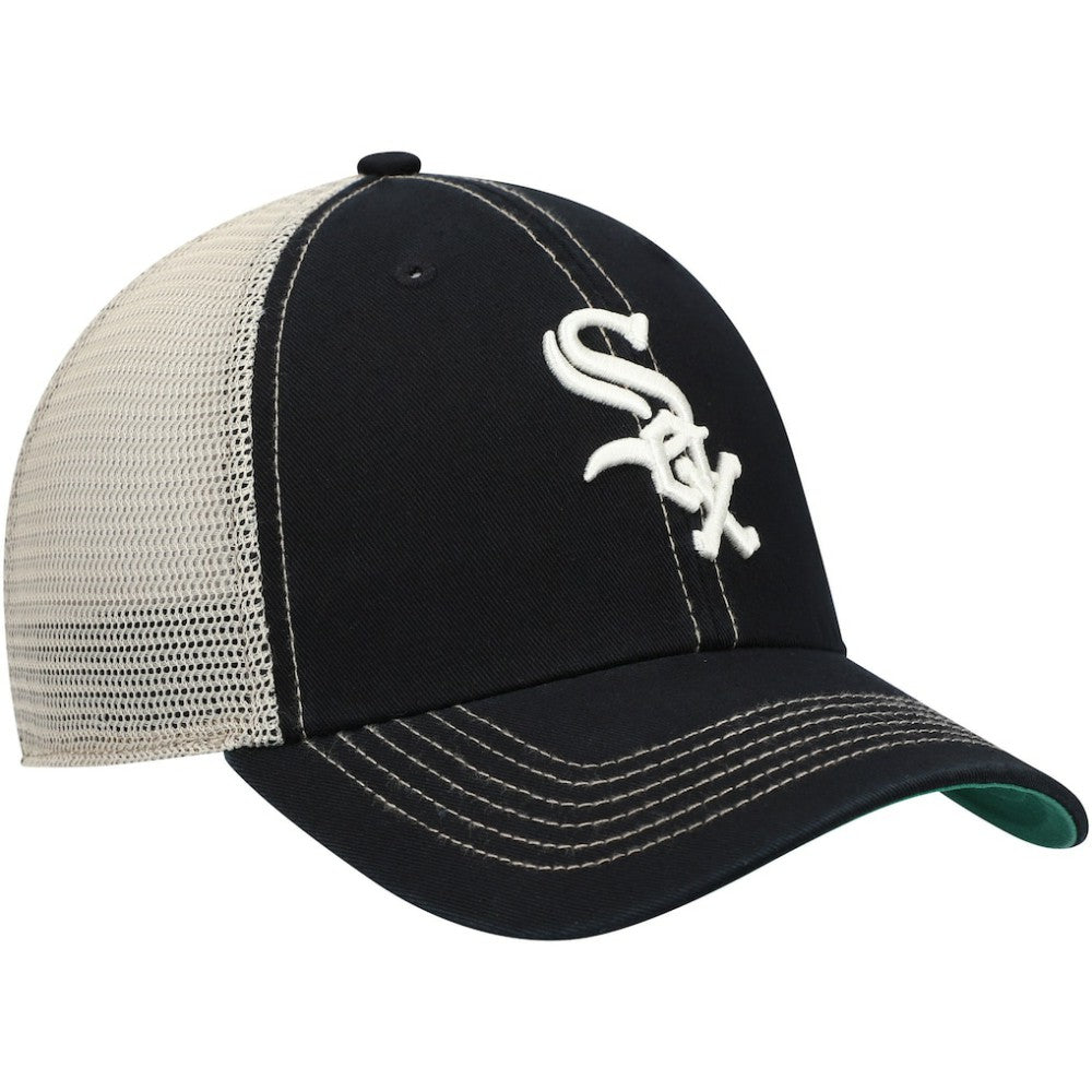 Chicago White Sox Trawler Clean Up Trucker Snapback Hat - Black | 47 brand