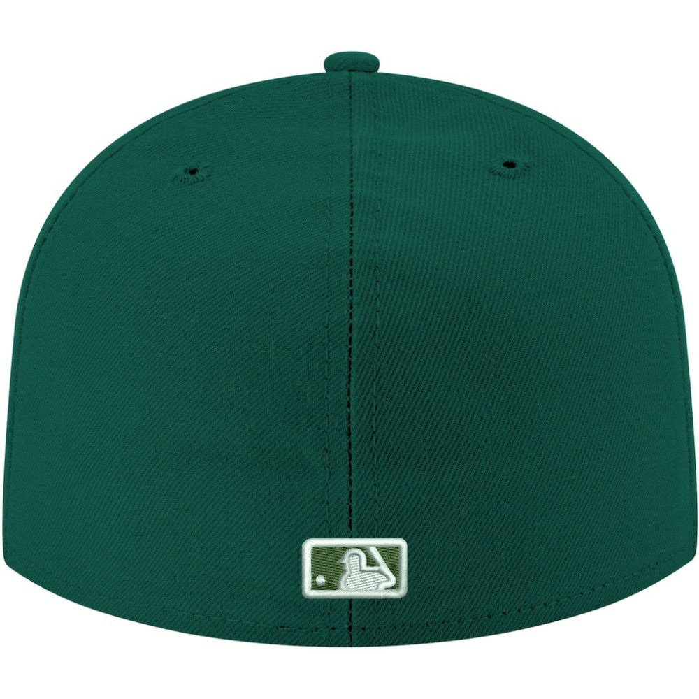 Chicago Cubs White Logo 59FIFTY Fitted Hat - Green | New Era