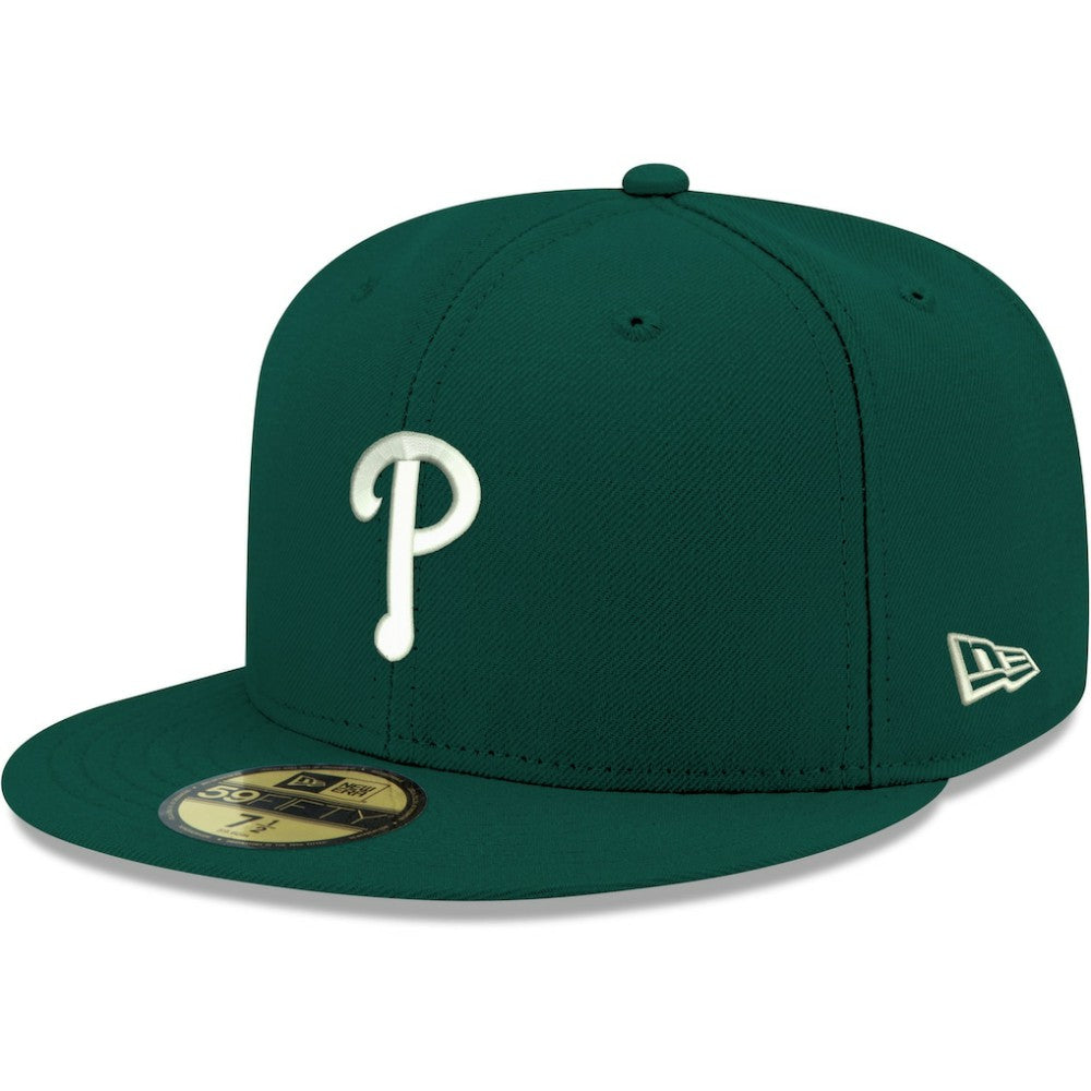 Philadelphia Phillies White Logo 59FIFTY Fitted Hat - Green | New Era