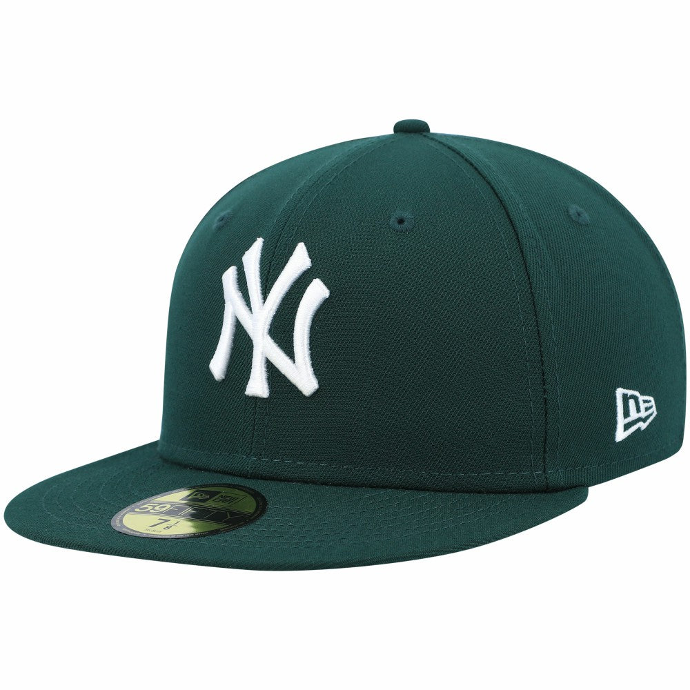 New York Yankees White Logo 59FIFTY Fitted Hat - Green | New Era