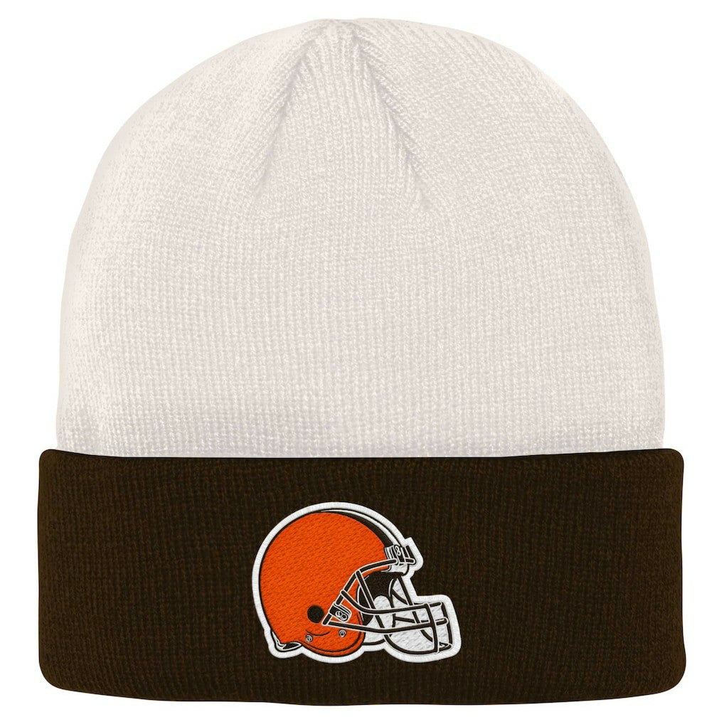 NFL Cleveland Browns Youth Bone Cuffed Knit Hat