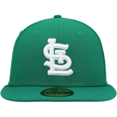 St. Louis Cardinals White Logo 59FIFTY Fitted Hat - Kelly Green | New Era
