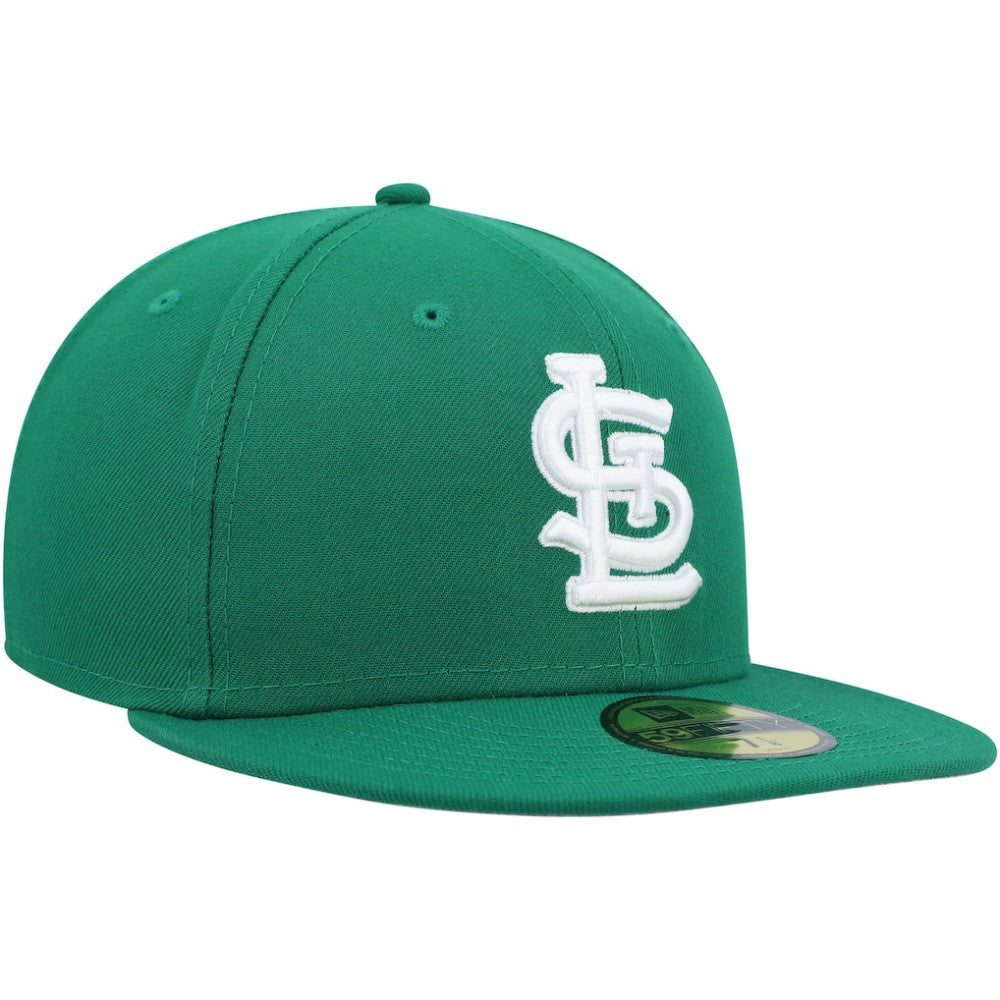 St. Louis Cardinals White Logo 59FIFTY Fitted Hat - Kelly Green | New Era