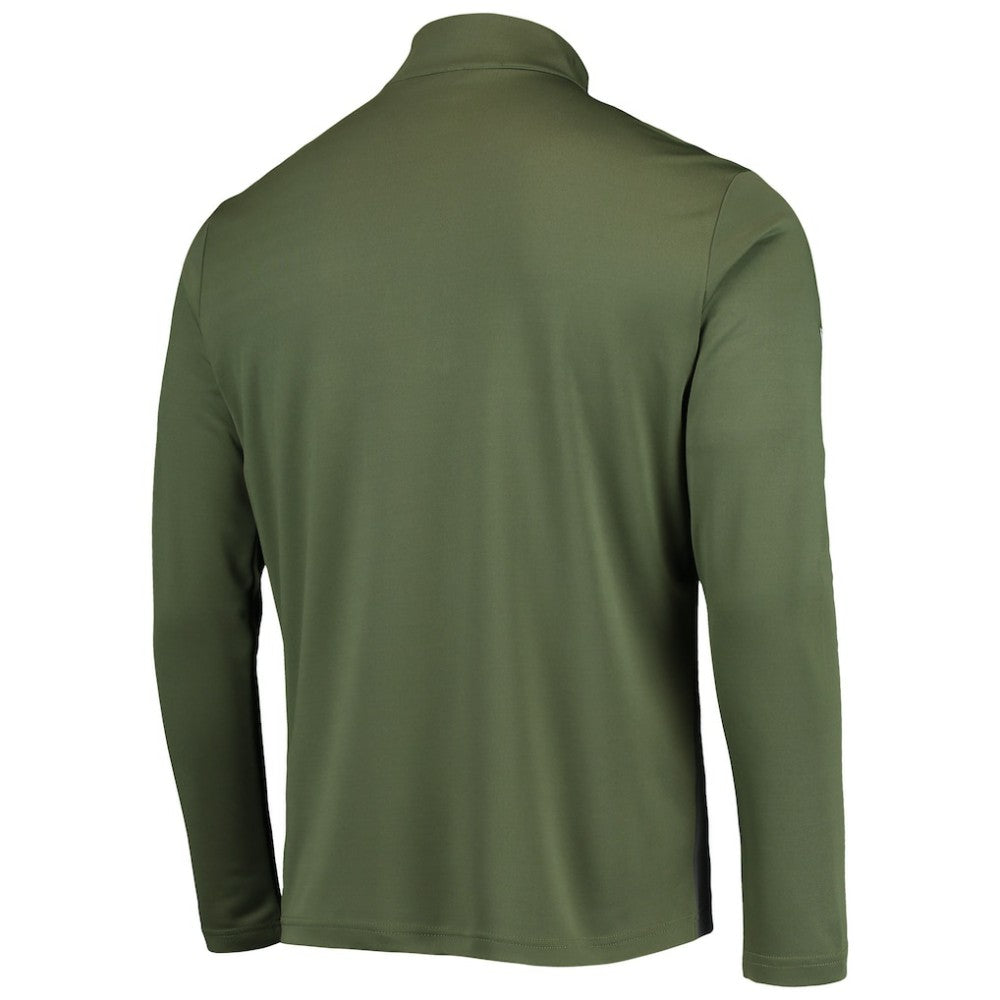 St. Louis Cardinals Levelwear Delta Pursue Quarter-Zip Jacket - Olive
