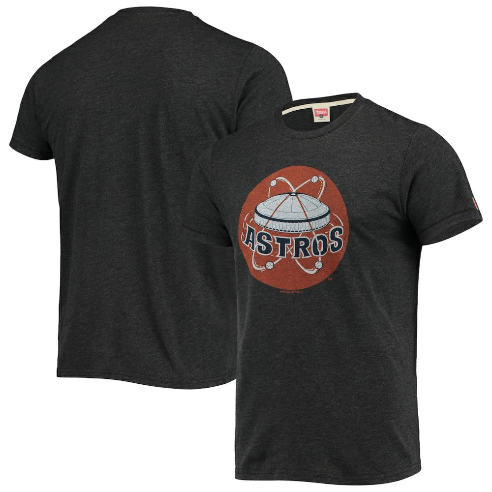 Houston Astros Homage Hand-Drawn Logo Tri-Blend T-Shirt - Charcoal