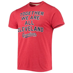 Cleveland Guardians Homage Hyper Local Tri-Blend T-Shirt - Red