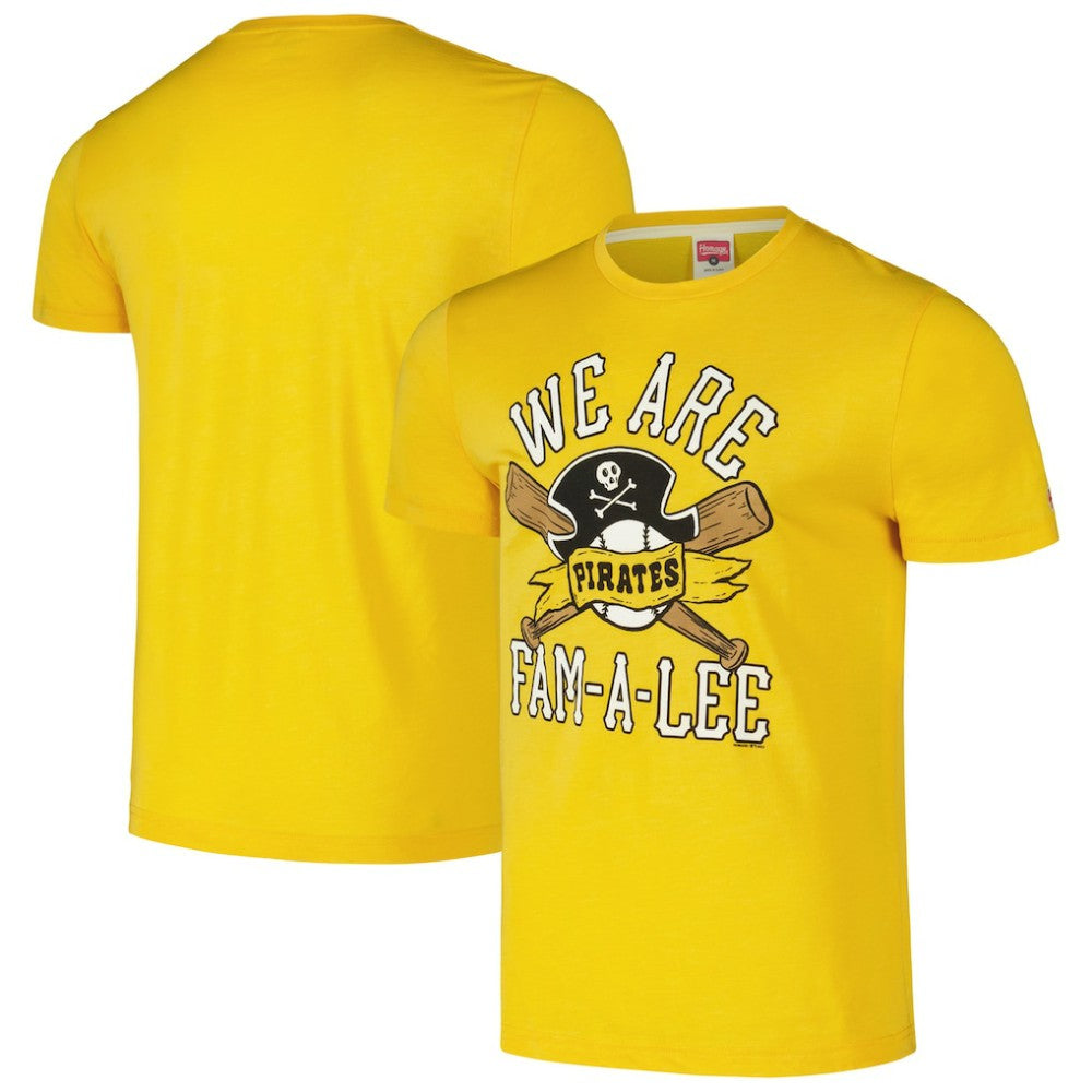 Pittsburgh Pirates Homage Hyper Local Tri-Blend T-Shirt - Gold