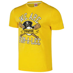 Pittsburgh Pirates Homage Hyper Local Tri-Blend T-Shirt - Gold