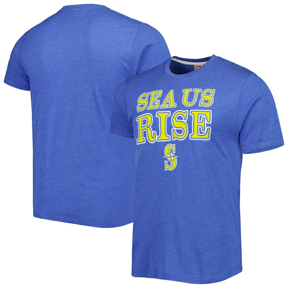 Seattle Mariners Homage Hyper Local Tri-Blend T-Shirt - Royal