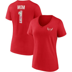 Washington Capitals Fanatics Women's Team Mother's Day V-Neck T-Shirt