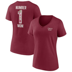 NFL Washington Commanders Women's Team Mother's Day V-Neck T-Shirt