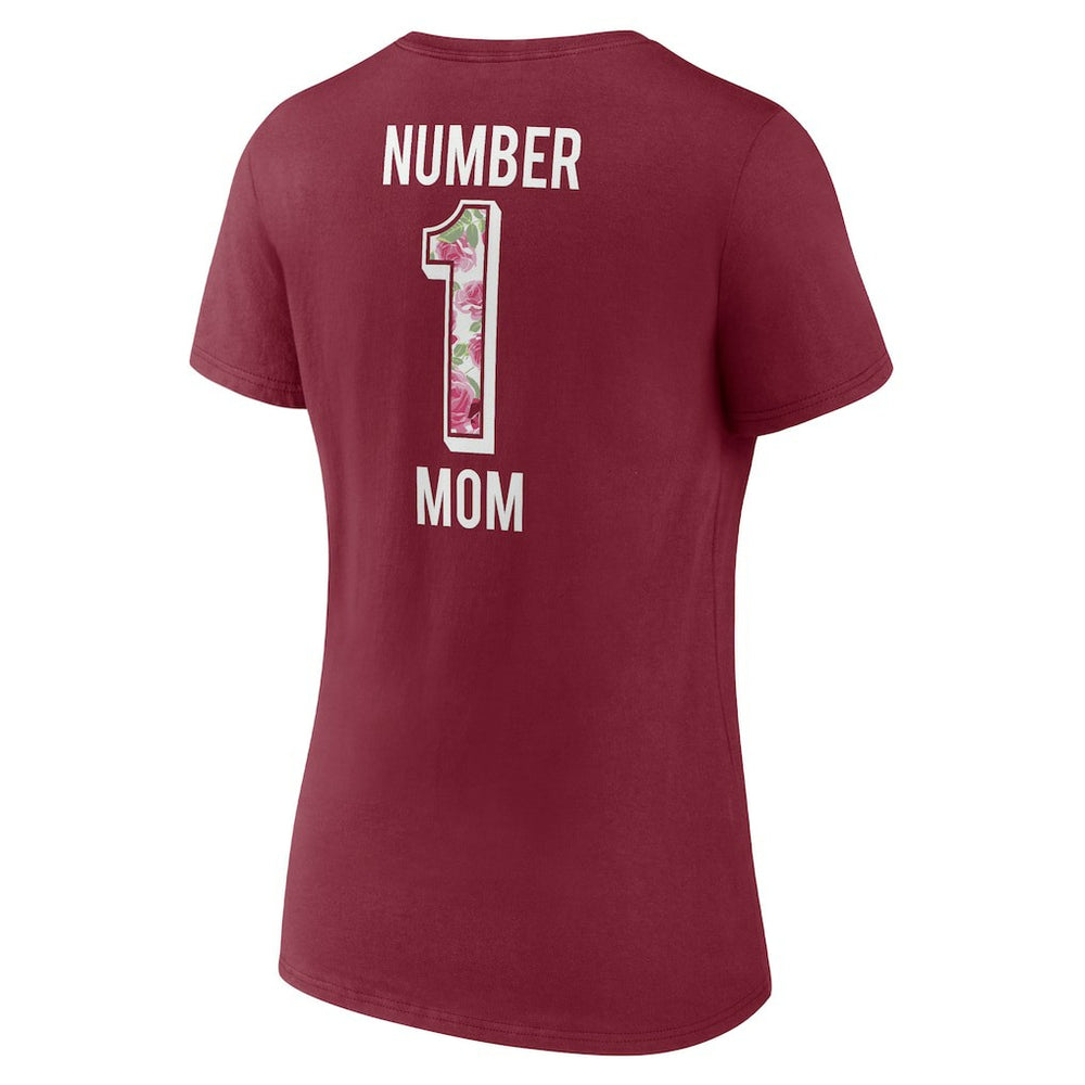 NFL Washington Commanders Women's Team Mother's Day V-Neck T-Shirt