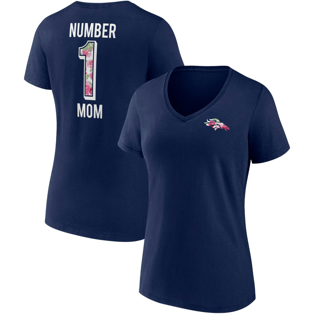 NFL Denver Broncos Women's Team Mother's Day V-Neck T-Shirt