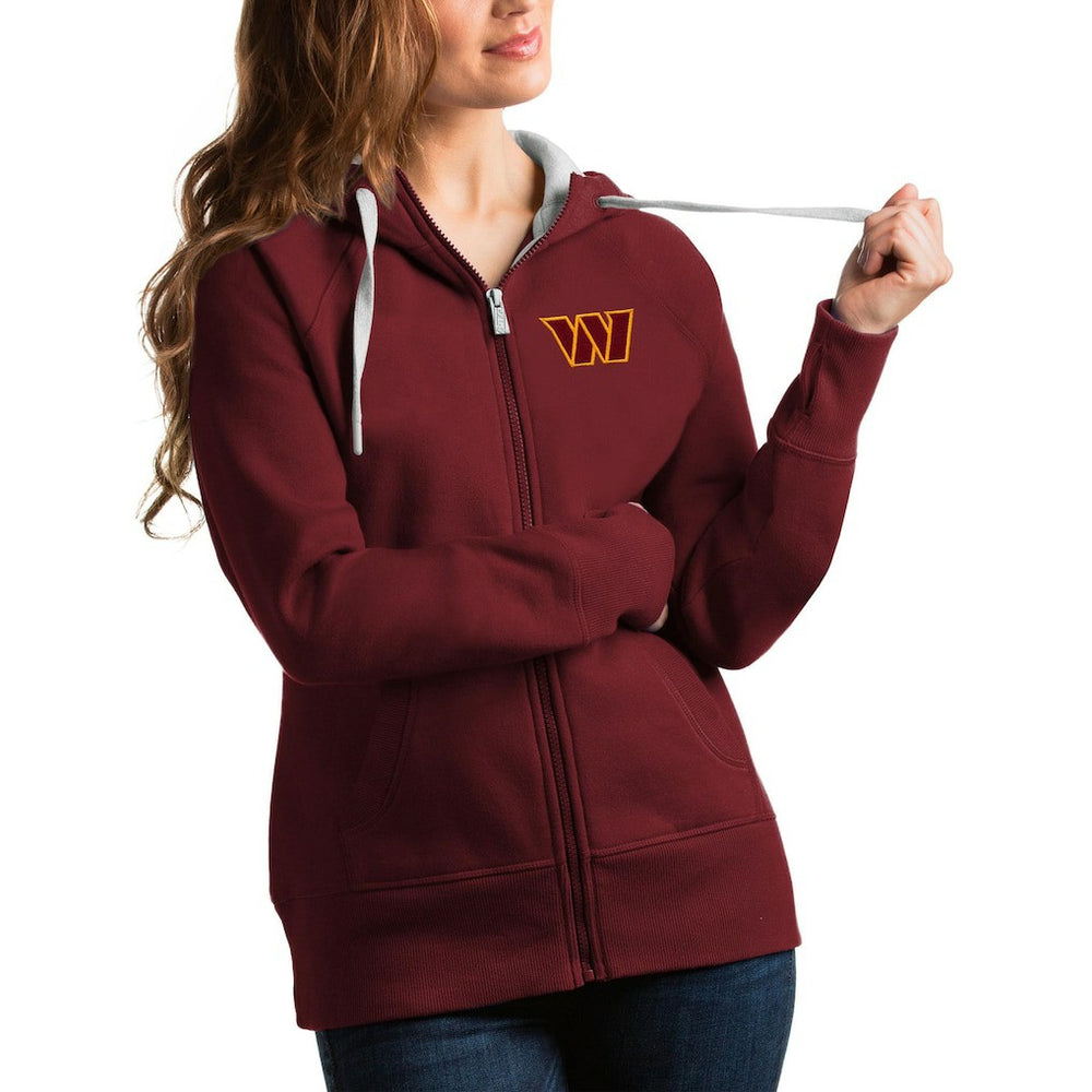 NFL Washington Commanders Antigua Women's Victory Full-Zip Hoodie