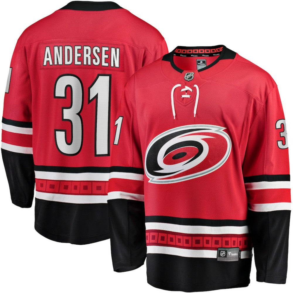 Frederik Andersen Carolina Hurricanes Fanatics Alternate Breakaway Player Jersey