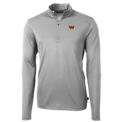 NFL Washington Commanders Cutter & Buck Virtue Eco Pique Half-Zip Pullover Jacket