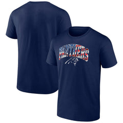 NFL Carolina Panthers Banner Wave Logo T-Shirt