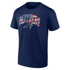 NFL Carolina Panthers Banner Wave Logo T-Shirt