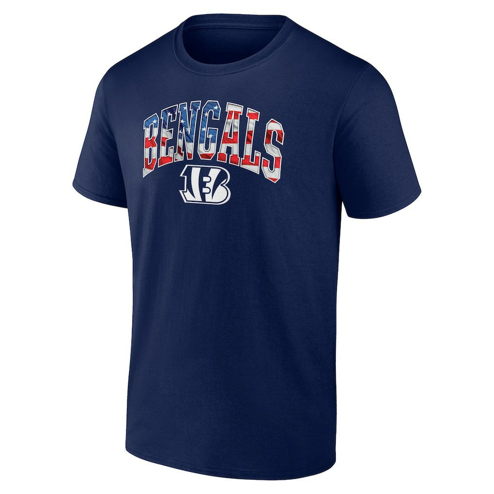 NFL Cincinnati Bengals Banner Wave Logo T-Shirt