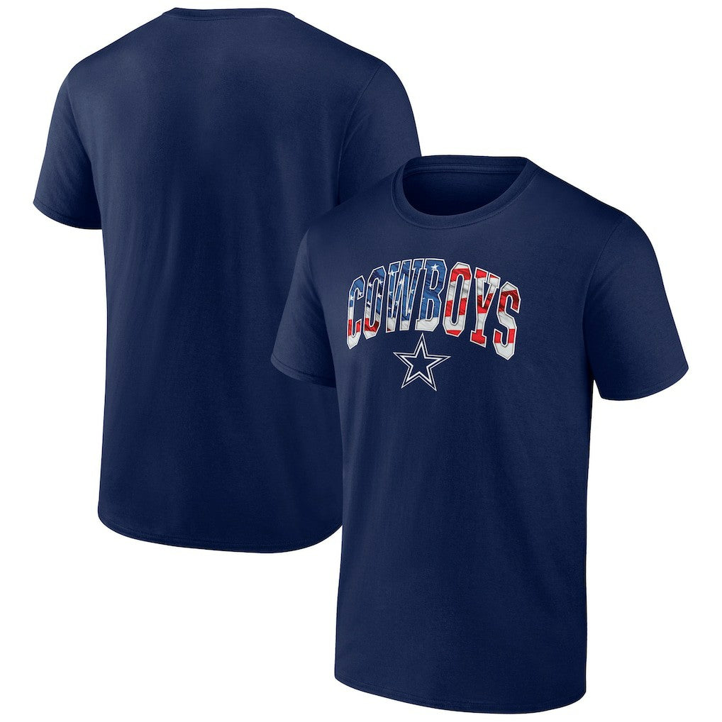 NFL Dallas Cowboys Banner Wave Logo T-Shirt