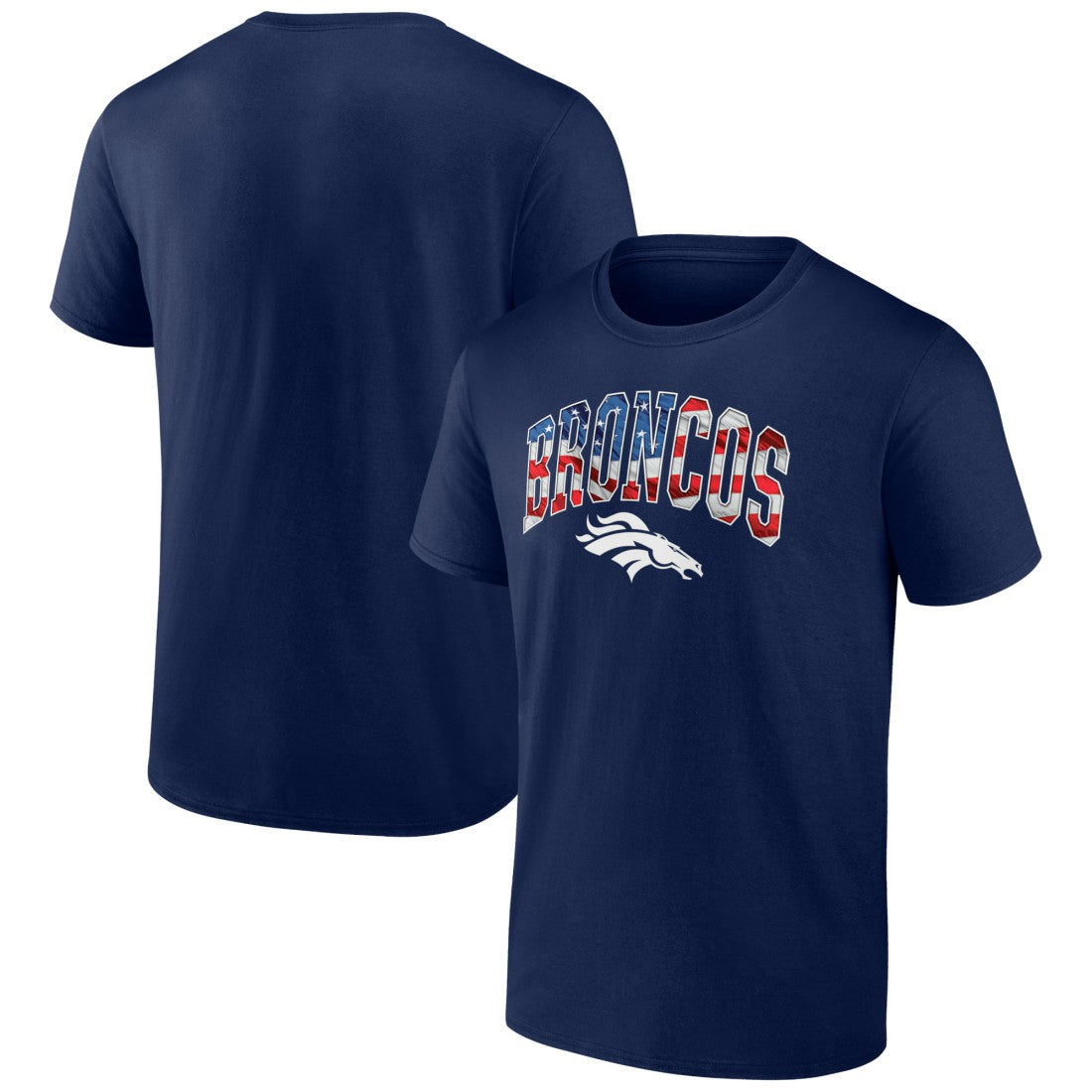 NFL Denver Broncos Banner Wave Logo T-Shirt