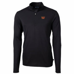 NFL Washington Commanders Cutter & Buck Big & Tall Virtue Eco Pique Quarter-Zip Pullover Jacket