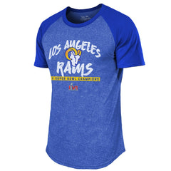 NFL Los Angeles Rams Majestic Threads 2-Time Super Bowl s Tri-Blend Raglan T-Shirt