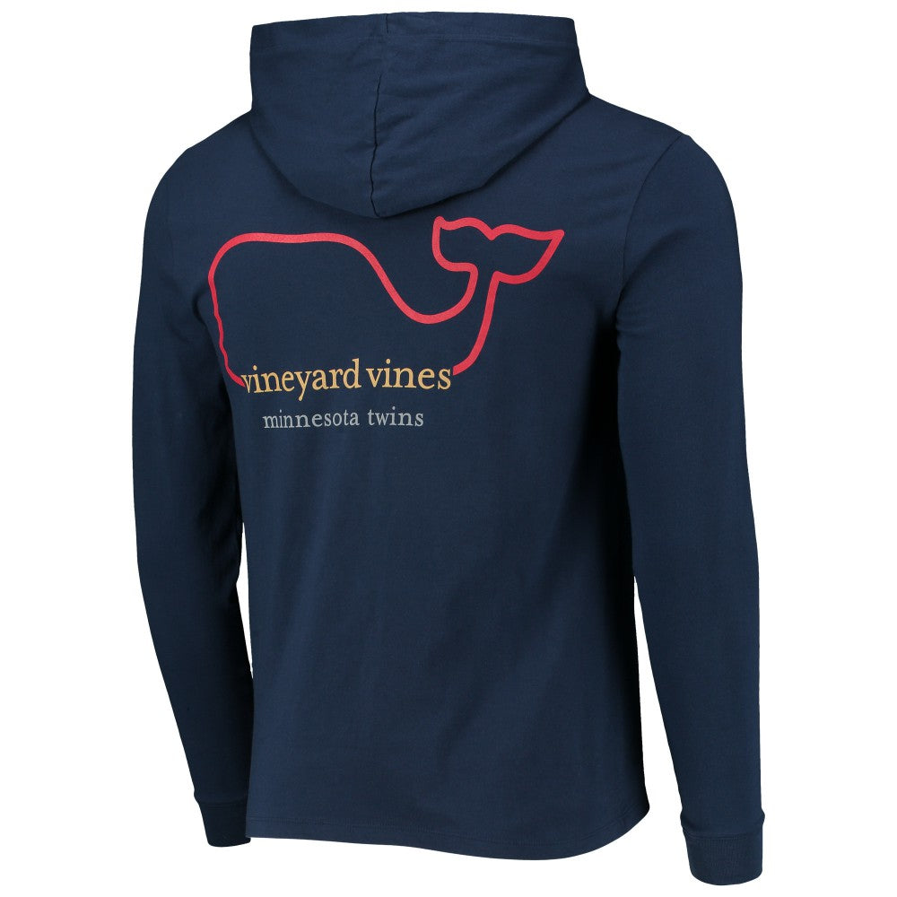Minnesota Twins Vineyard Vines Long Sleeve Hoodie T-Shirt - Navy