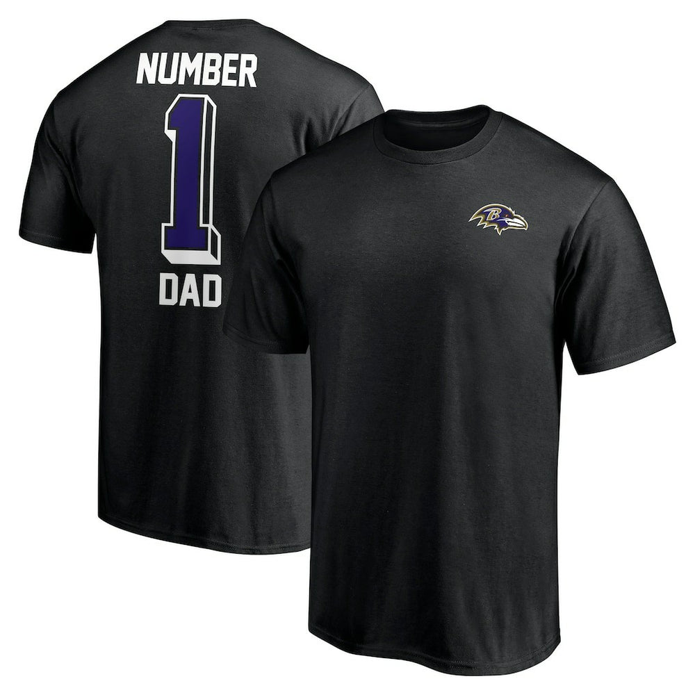 NFL Baltimore Ravens Number One Dad T-Shirt