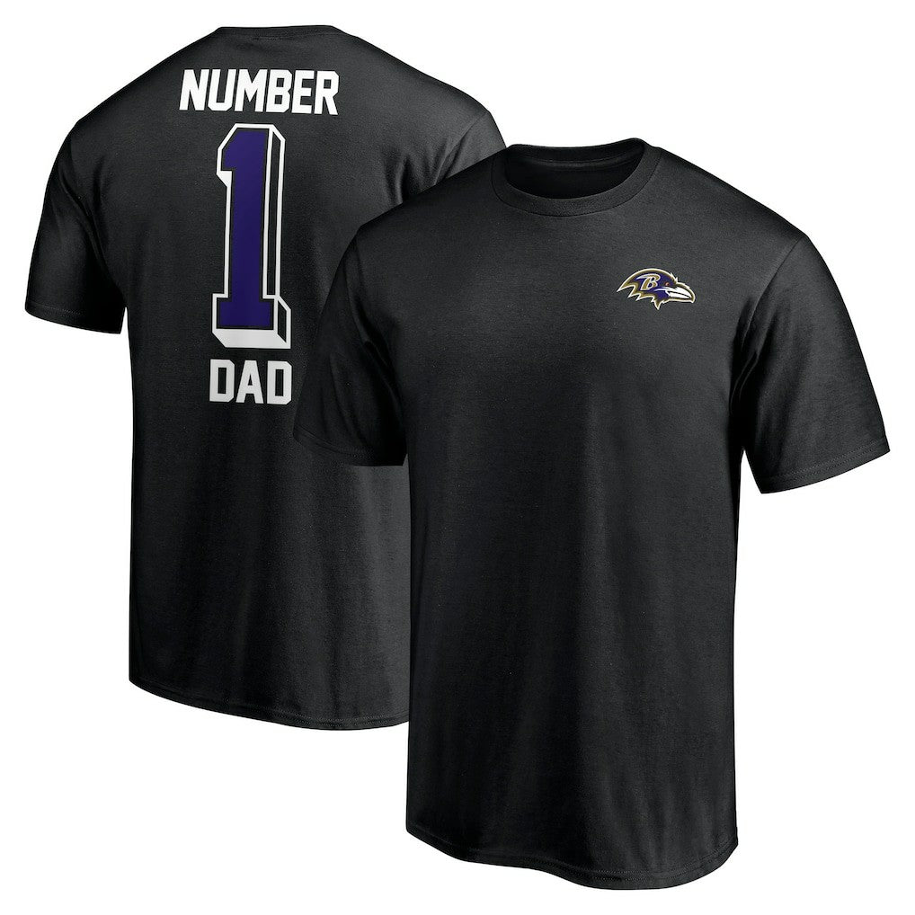 NFL Baltimore Ravens Number One Dad T-Shirt