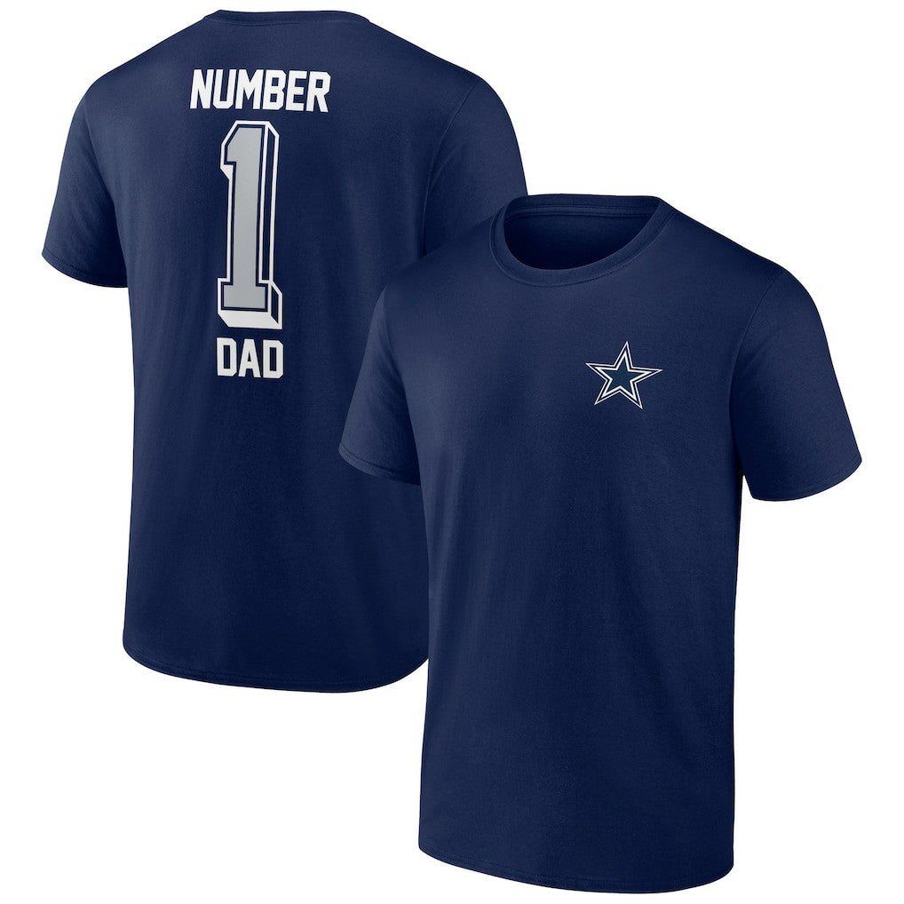 NFL Dallas Cowboys Number One Dad T-Shirt