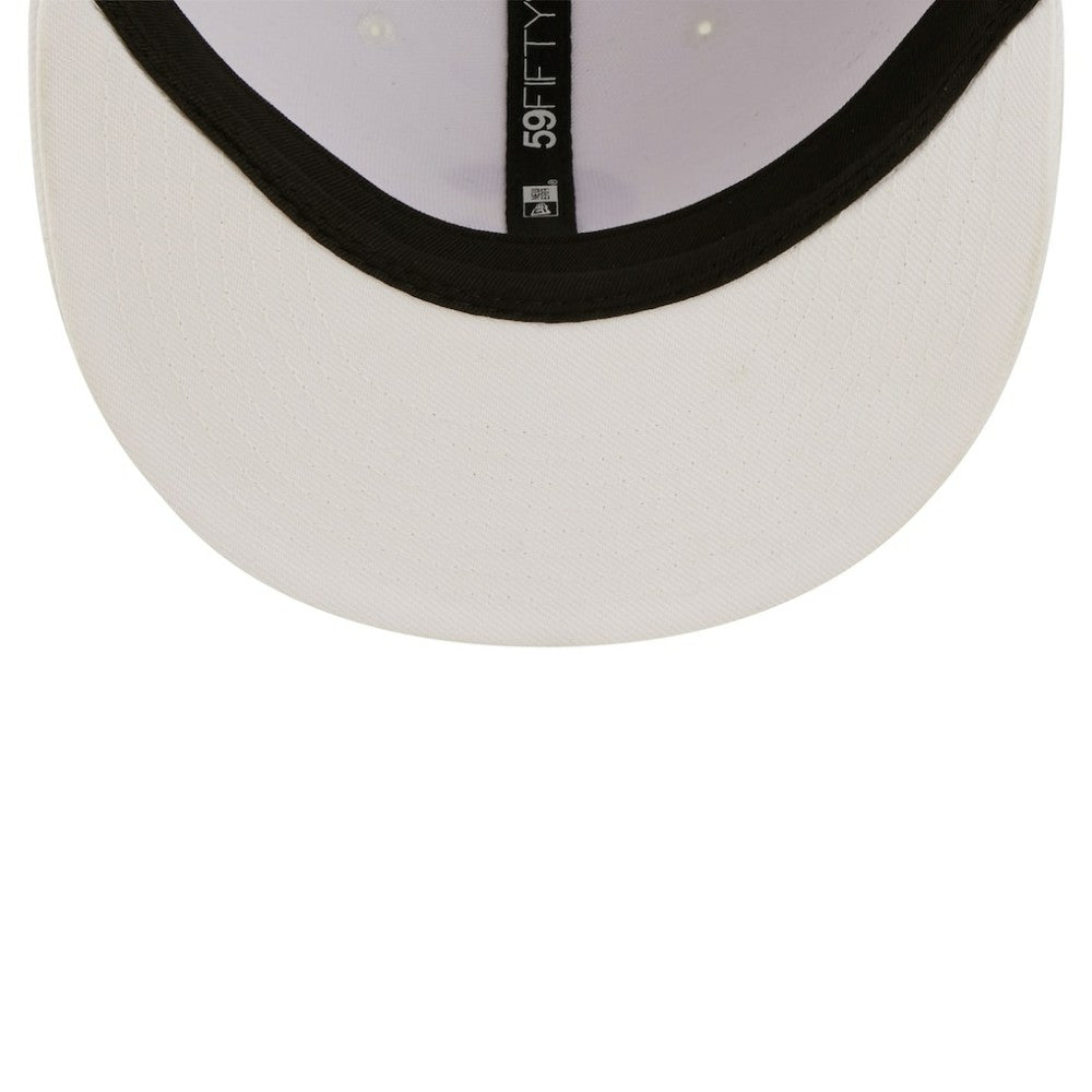 Chicago Cubs White on White 59FIFTY Fitted Hat | New Era