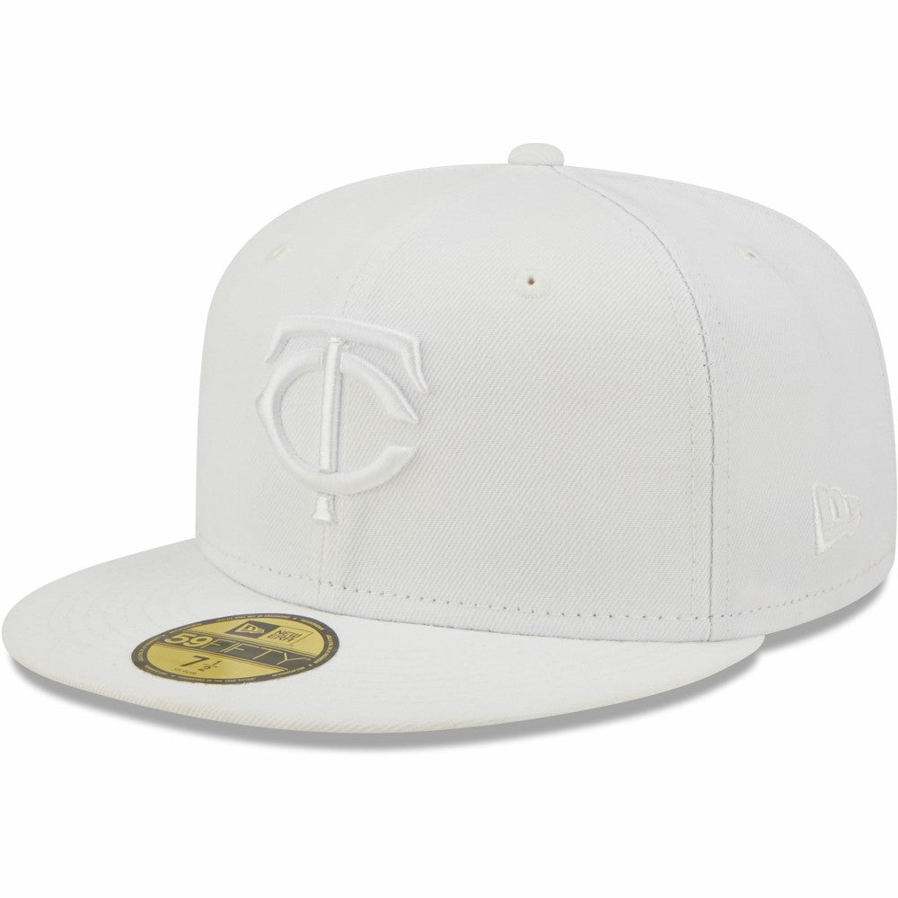 Minnesota Twins White on White 59FIFTY Fitted Hat | New Era