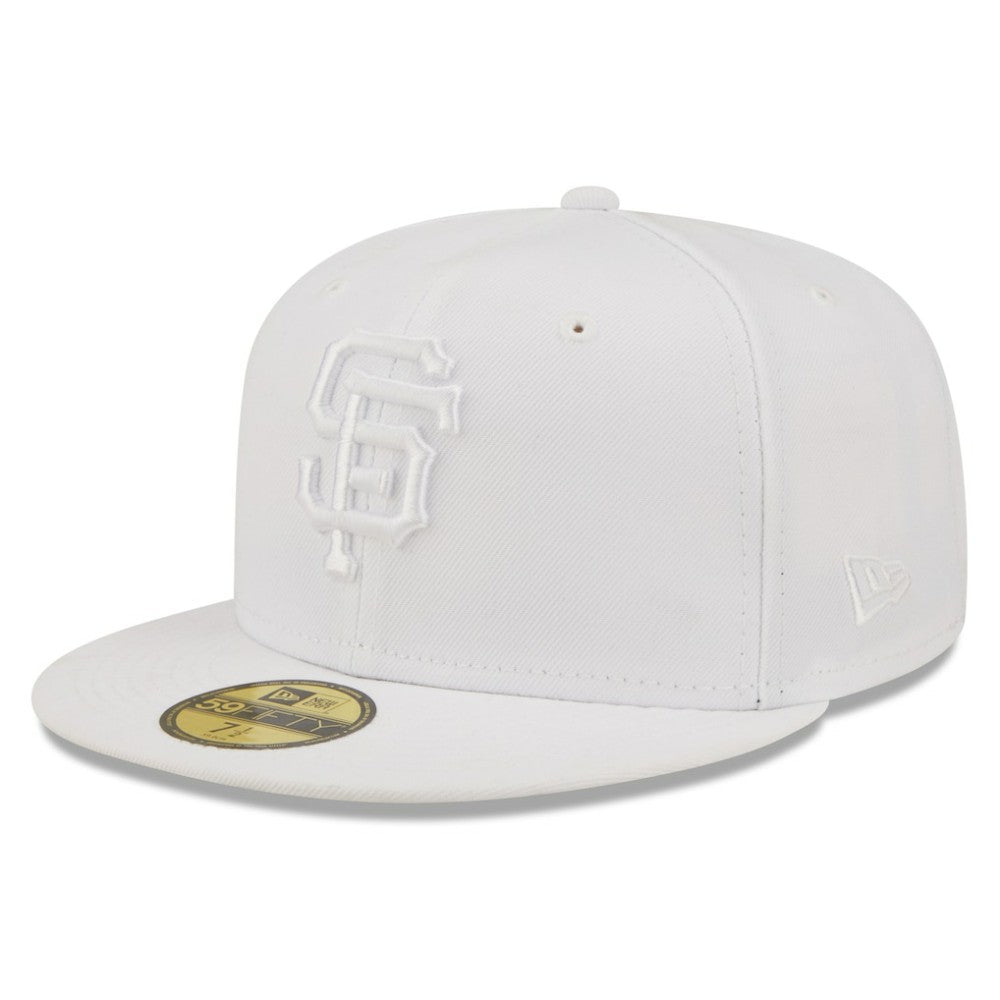 San Francisco Giants White on White 59FIFTY Fitted Hat | New Era