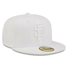 San Francisco Giants White on White 59FIFTY Fitted Hat | New Era