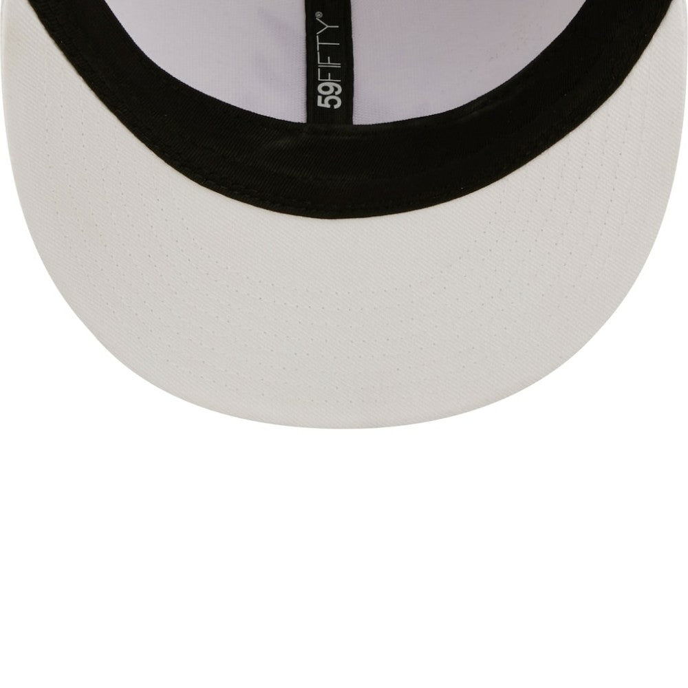 Athletics White on White 59FIFTY Fitted Hat | New Era