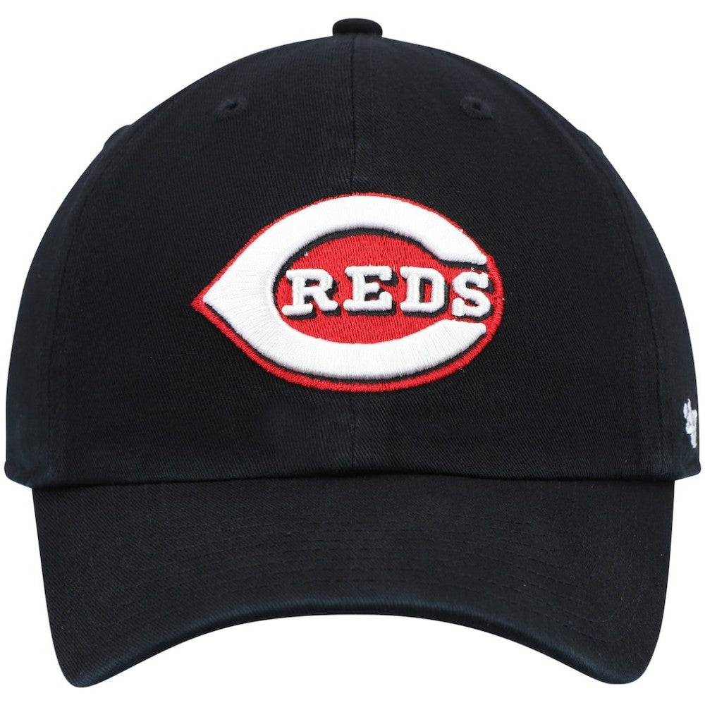 Cincinnati Reds Clean Up Adjustable Hat - Black | 47 brand