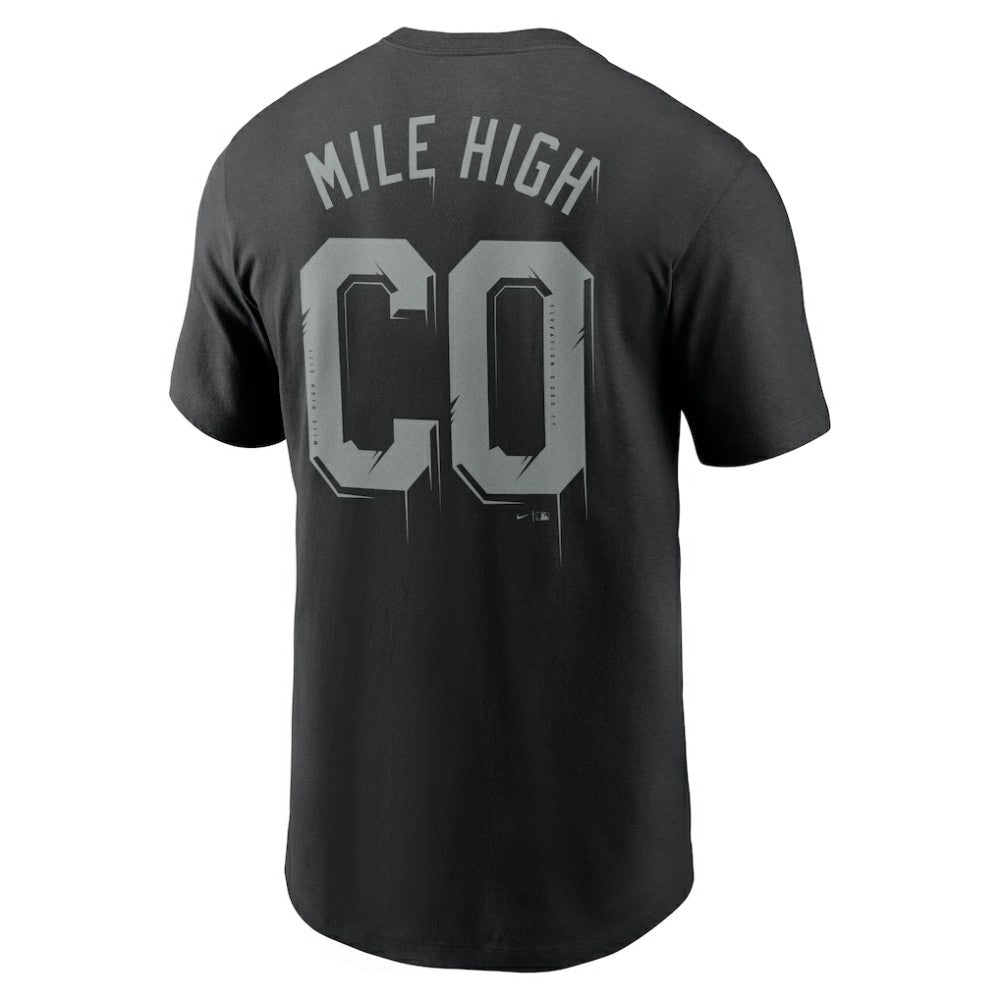 Colorado Rockies Mile High Local Team T-Shirt - Black | Nike