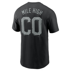 Colorado Rockies Mile High Local Team T-Shirt - Black | Nike