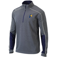 Indiana Pacers Omni-Wick Shotgun 2.0 Quarter-Zip Pullover Top - Heathered Gray/Navy | Columbia on sale