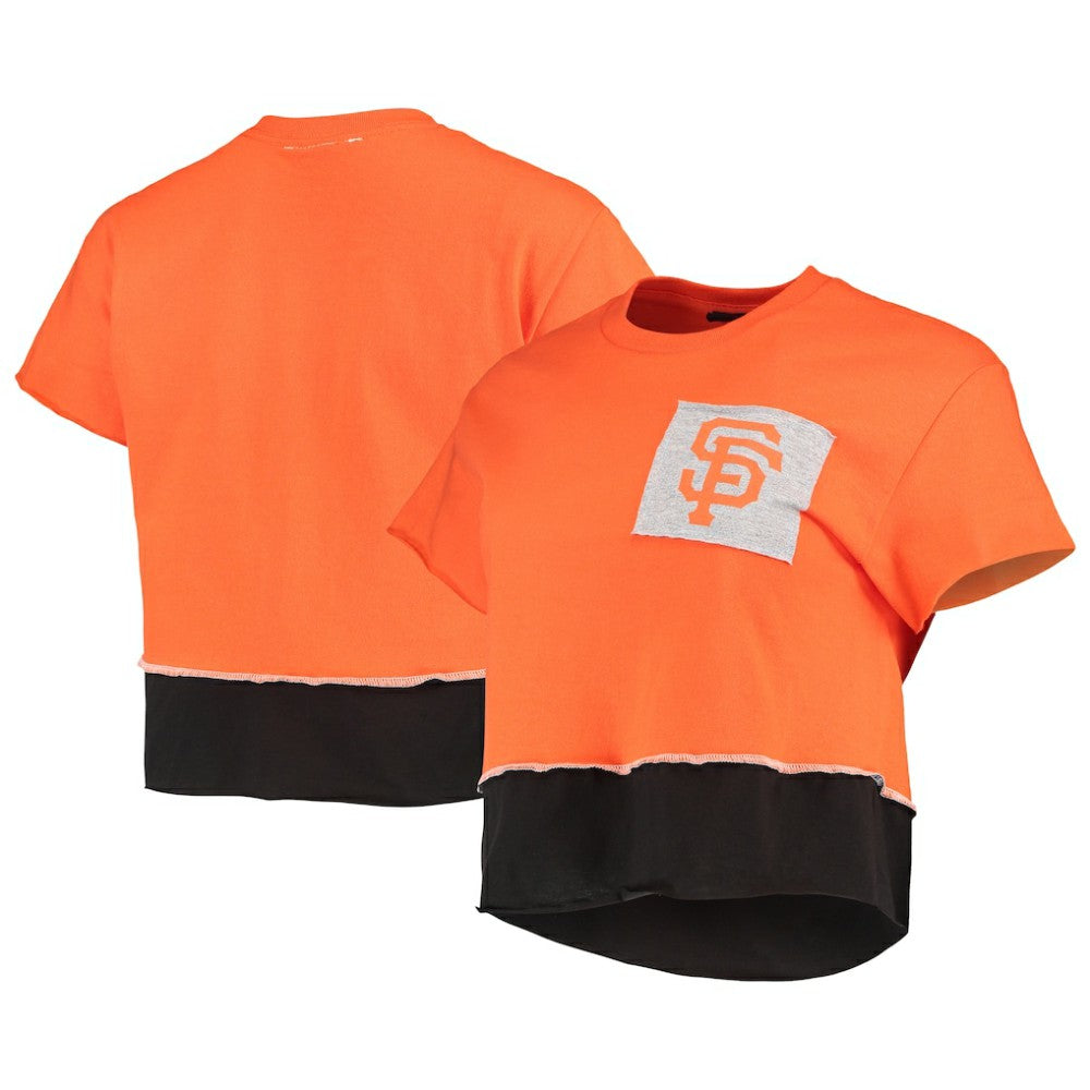 San Francisco Giants Refried Apparel Women's Cropped T-Shirt - Orange