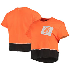 San Francisco Giants Refried Apparel Women's Cropped T-Shirt - Orange