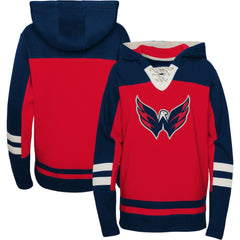 Washington Capitals Youth Ageless Revisited Home Lace-Up Pullover Hoodie