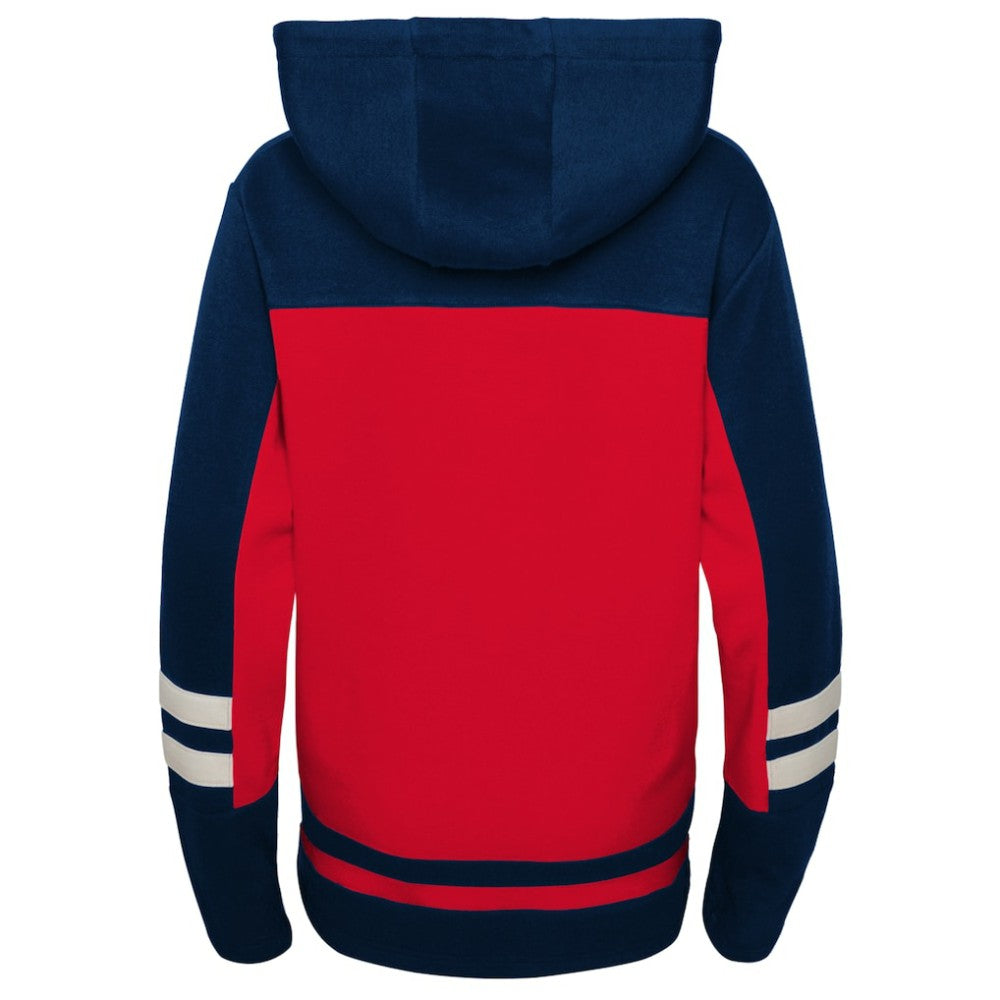 Washington Capitals Youth Ageless Revisited Home Lace-Up Pullover Hoodie