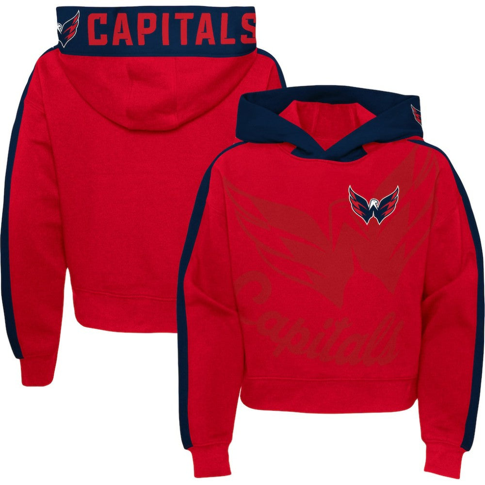 Washington Capitals Girls Youth Record Setter Pullover Hoodie