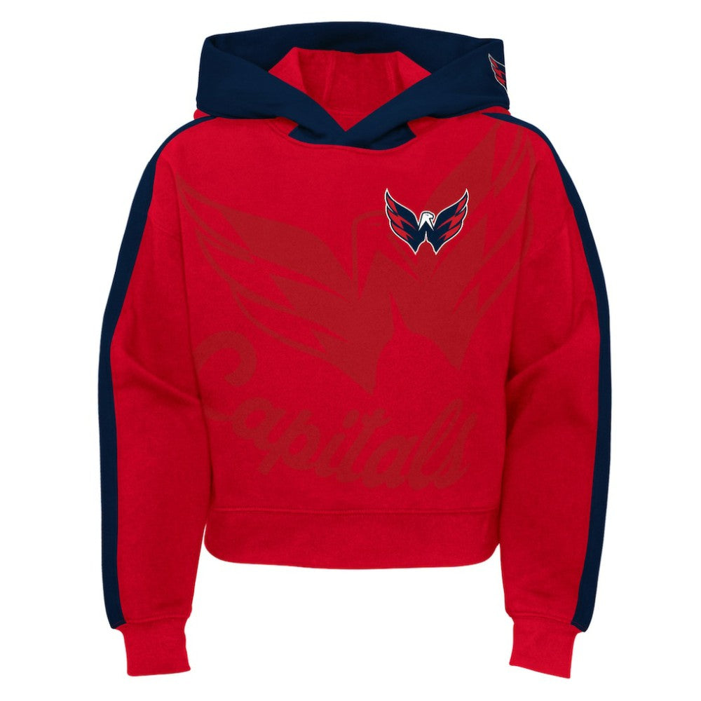 Washington Capitals Girls Youth Record Setter Pullover Hoodie