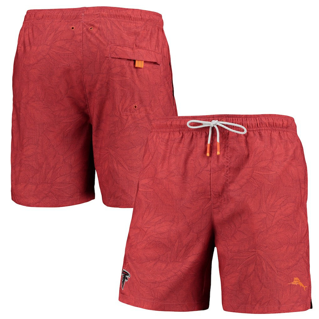 NFL Atlanta Falcons Naples Layered Leaves Swim Trunks